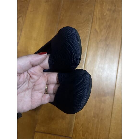 ROTHY’S The Flat Maritime Size 7 Navy Blue Round Toe Ballet Slip On Preppy - Picture 5 of 8